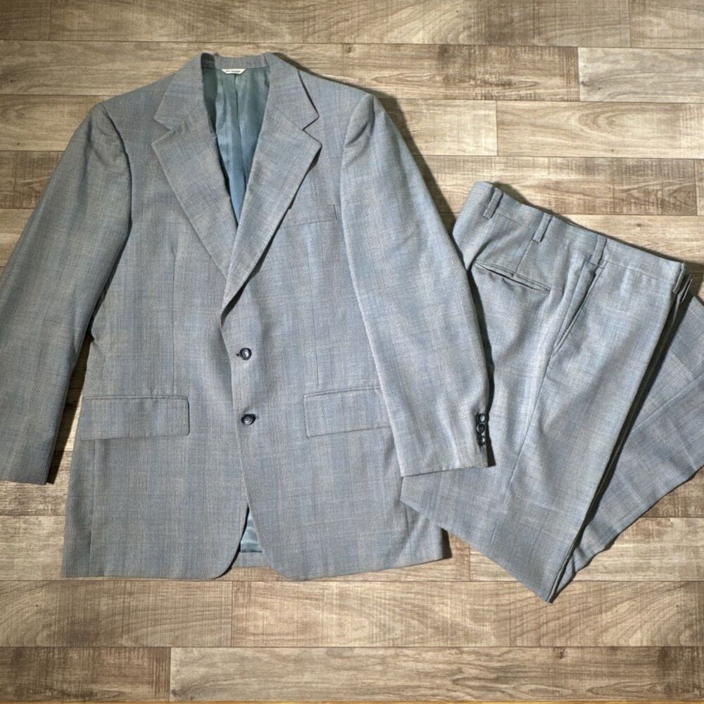 VTG 1962 Botany 500 Sport Coat Blazer Made in USA 42S 3 Button Multi Plaid